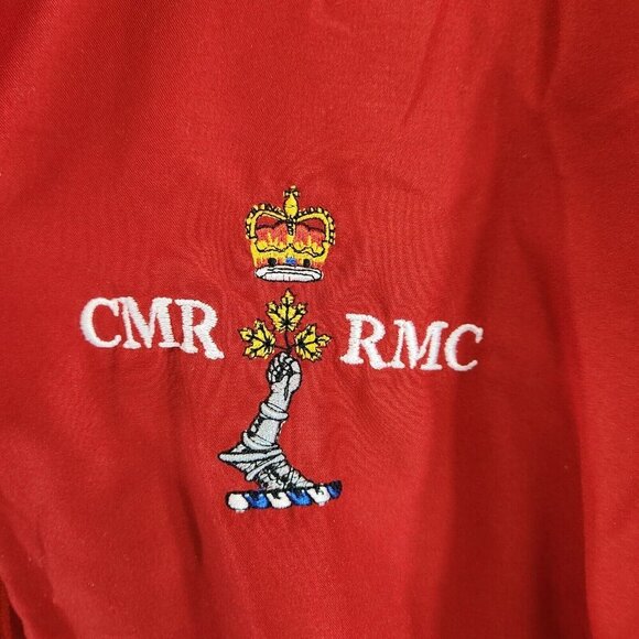 Royal Military College Track Jacket Mens Size Small Red White Canada RMC CMR - Picture 3 of 13